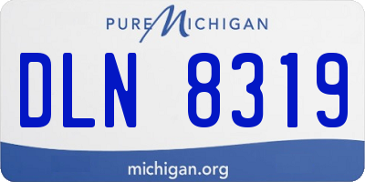 MI license plate DLN8319