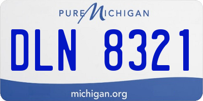 MI license plate DLN8321