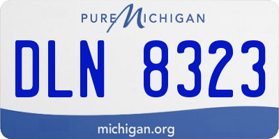 MI license plate DLN8323