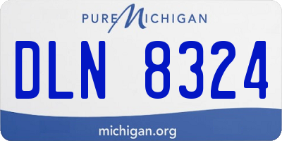 MI license plate DLN8324