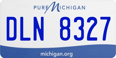 MI license plate DLN8327