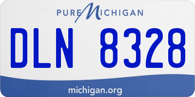 MI license plate DLN8328