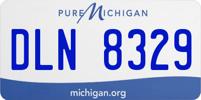 MI license plate DLN8329