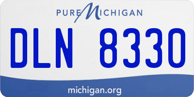 MI license plate DLN8330