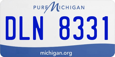 MI license plate DLN8331