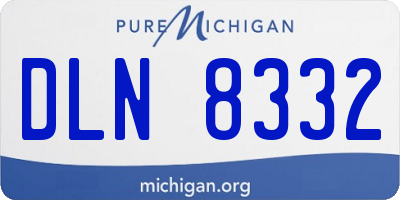 MI license plate DLN8332