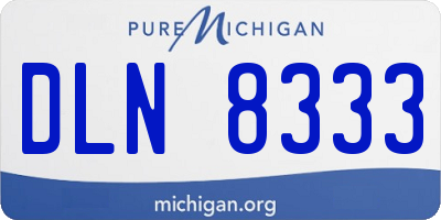 MI license plate DLN8333