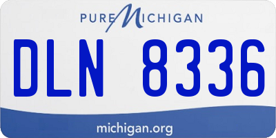 MI license plate DLN8336