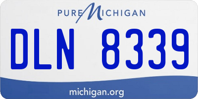 MI license plate DLN8339