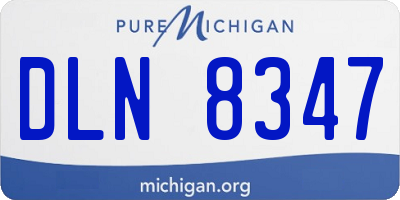 MI license plate DLN8347