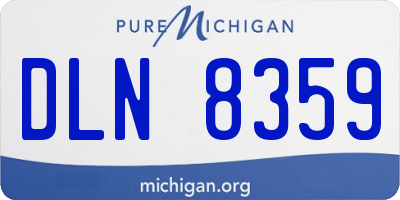 MI license plate DLN8359