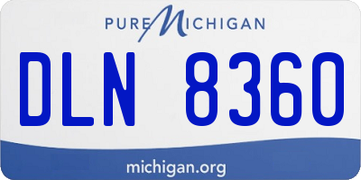 MI license plate DLN8360