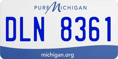 MI license plate DLN8361