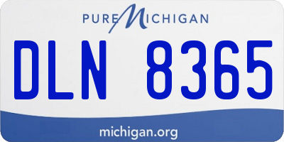 MI license plate DLN8365