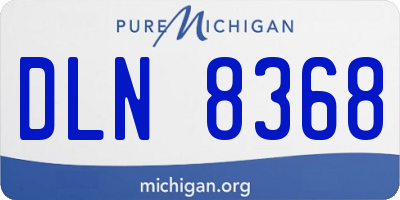 MI license plate DLN8368