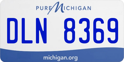 MI license plate DLN8369