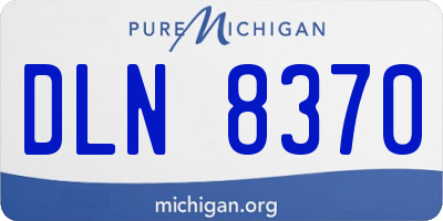 MI license plate DLN8370