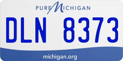 MI license plate DLN8373