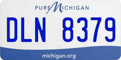 MI license plate DLN8379