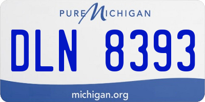 MI license plate DLN8393