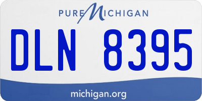 MI license plate DLN8395