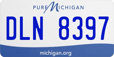 MI license plate DLN8397