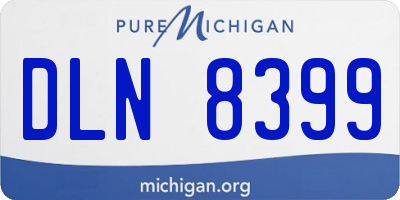 MI license plate DLN8399