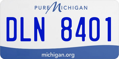 MI license plate DLN8401