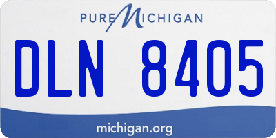 MI license plate DLN8405