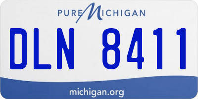 MI license plate DLN8411