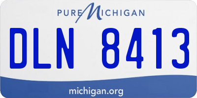 MI license plate DLN8413