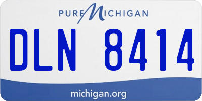 MI license plate DLN8414