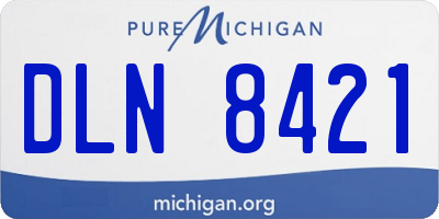 MI license plate DLN8421