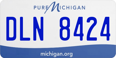 MI license plate DLN8424