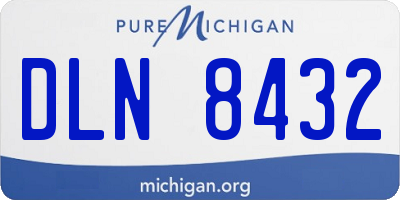 MI license plate DLN8432