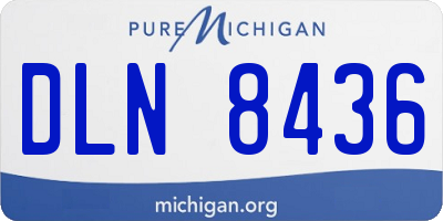 MI license plate DLN8436