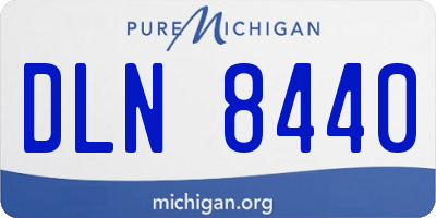 MI license plate DLN8440