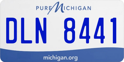 MI license plate DLN8441