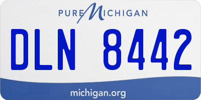 MI license plate DLN8442