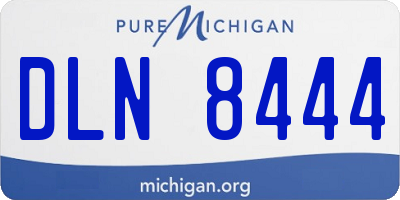 MI license plate DLN8444