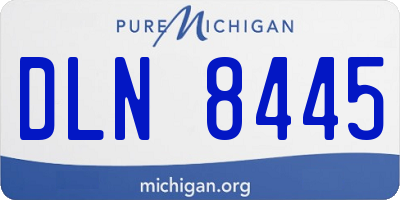 MI license plate DLN8445