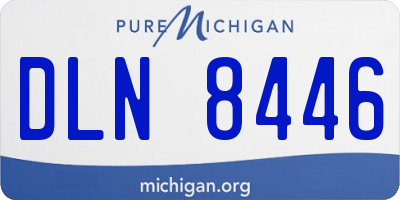 MI license plate DLN8446