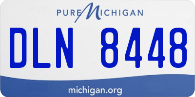 MI license plate DLN8448