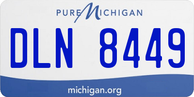 MI license plate DLN8449