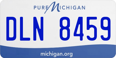 MI license plate DLN8459