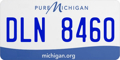 MI license plate DLN8460