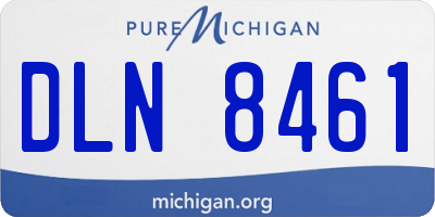 MI license plate DLN8461