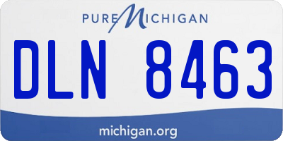 MI license plate DLN8463