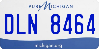 MI license plate DLN8464