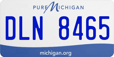 MI license plate DLN8465